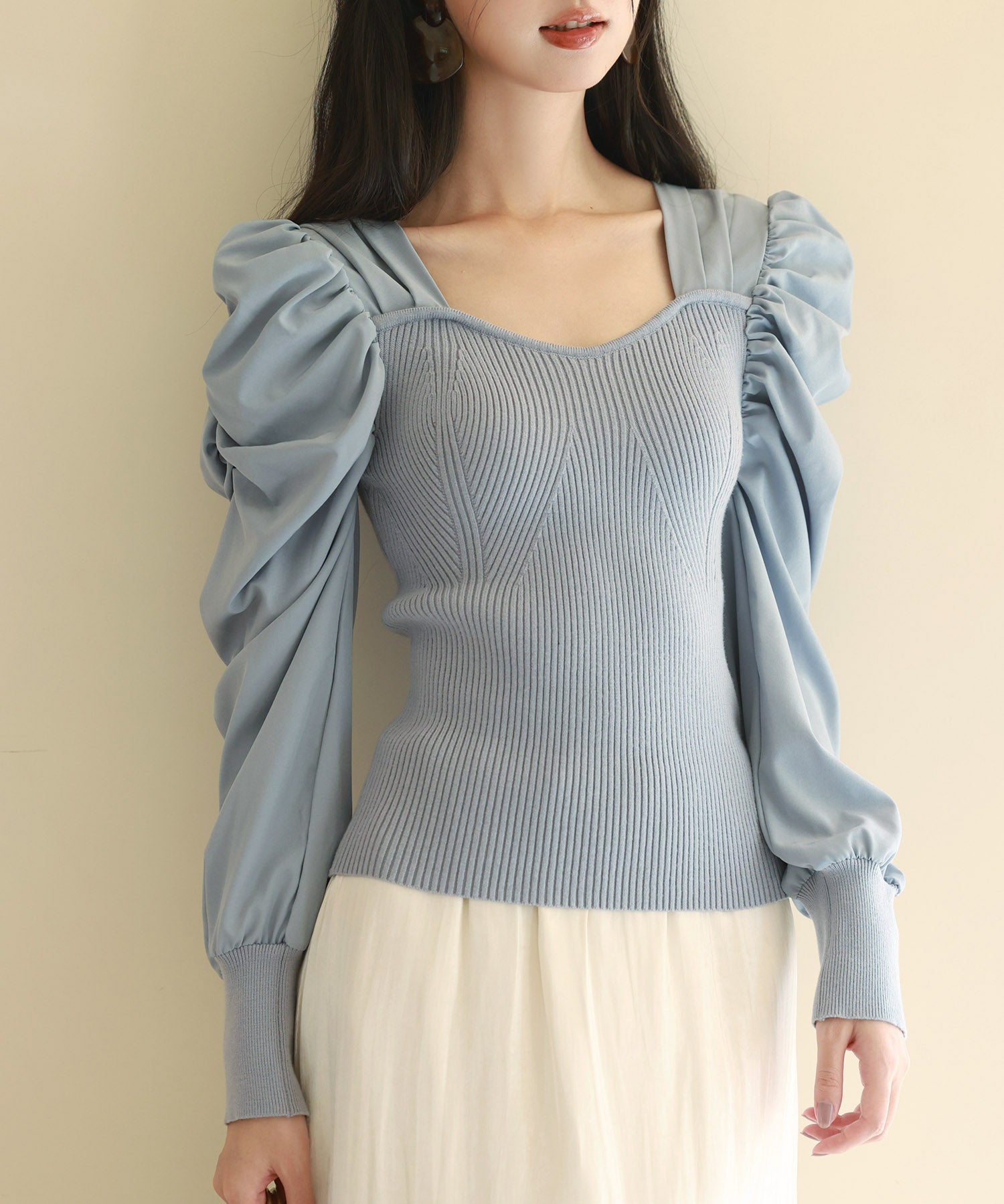 異素材ドッキングニットプルオーバーsdp0179-103-72