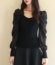 異素材ドッキングニットプルオーバーsdp0179-103-8