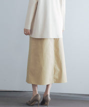 ハイウエストカーゴポケットロング丈スカートsdp0182 ベージュ