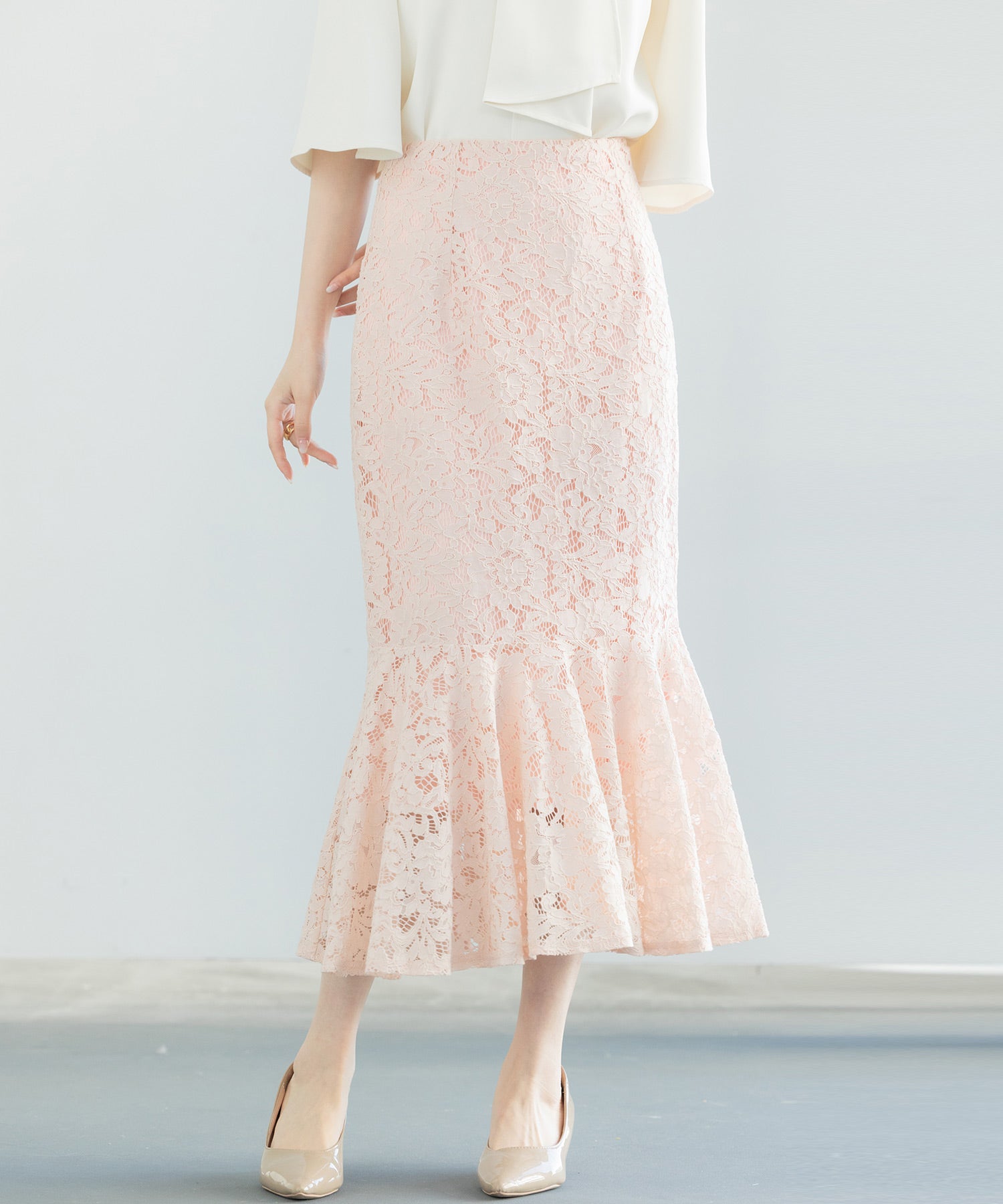 マーメイドス総レース生地スカートsdp0200-102-26