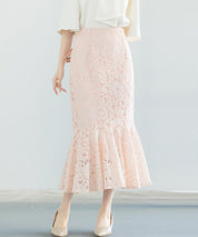 マーメイドス総レース生地スカートsdp0200-102-26