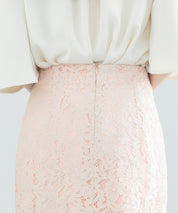 マーメイドス総レース生地スカートsdp0200 ピンク