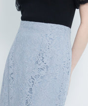 マーメイドス総レース生地スカートsdp0200 ブルー