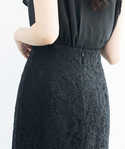 マーメイドス総レース生地スカートsdp0200 ブラック