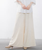 体型カバーハイウエストワイドパンツsdp0202 アイボリー