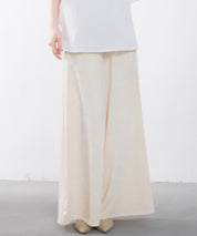 体型カバーハイウエストワイドパンツsdp0202 アイボリー