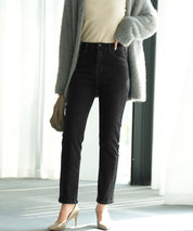 ストレッチ抜群ハイライズデニムsdpald27 ブラック