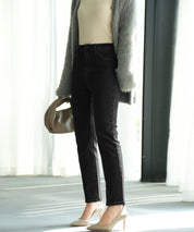 ストレッチ抜群ハイライズデニムsdpald27 ブラック