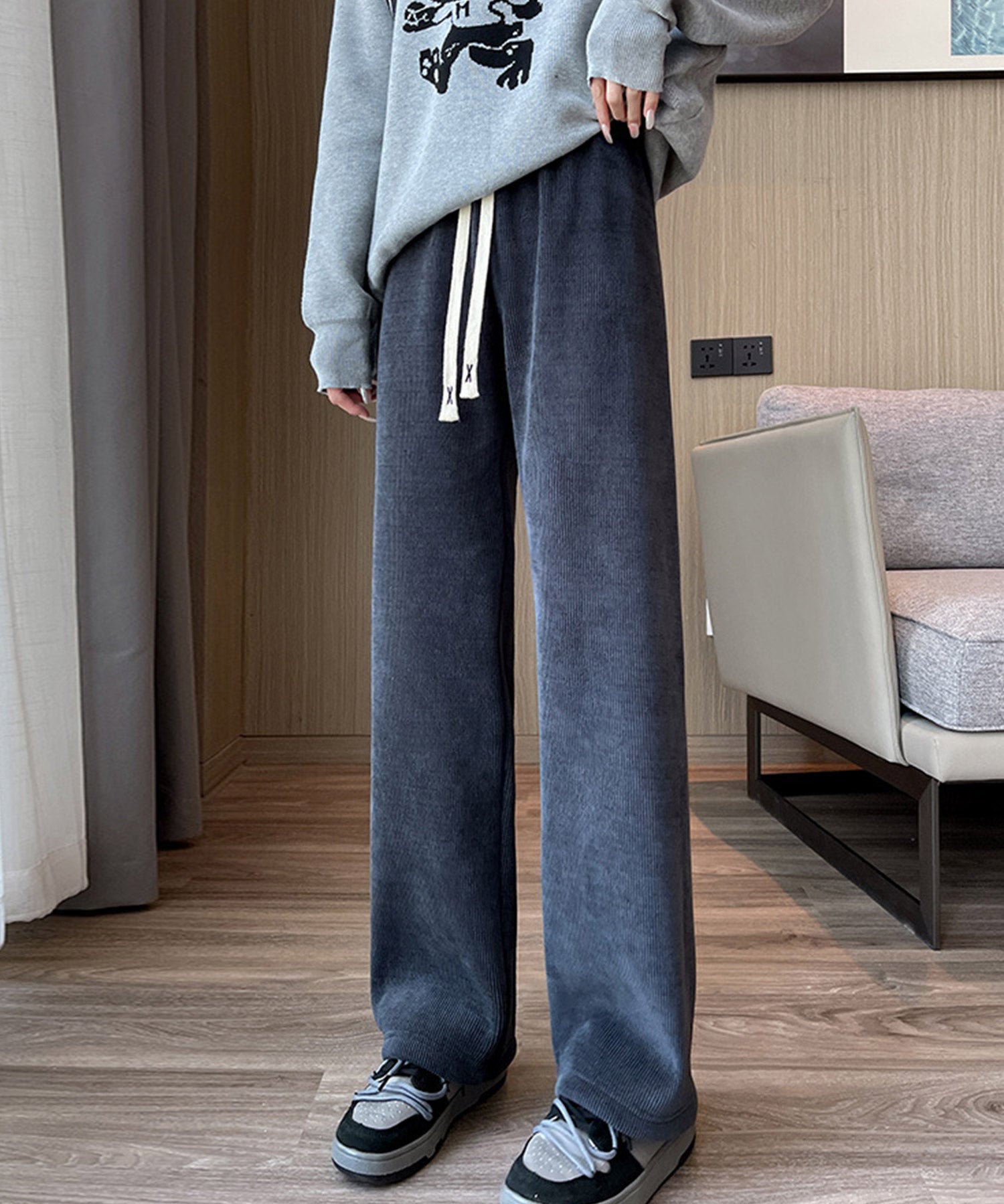 裏起毛コーデユロイワイドパンツsdpalhj01-103-365