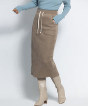 ウエストゴム裏起毛ミモレ丈スカートsdpalhj02a-102-14