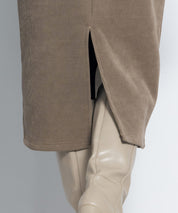 ウエストゴム裏起毛ミモレ丈スカートsdpalhj02a ベージュ