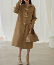 トグルボタンフード付きロングコートsdpps23006