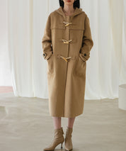 トグルボタンフード付きロングコートsdpps23006