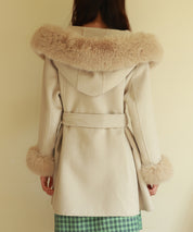 ベルト付きダブルフェイスガウンコートsdpps23007