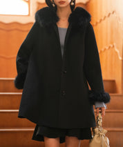 ベルト付きダブルフェイスガウンコートsdpps23007