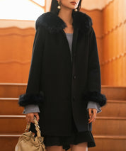 ベルト付きダブルフェイスガウンコートsdpps23007