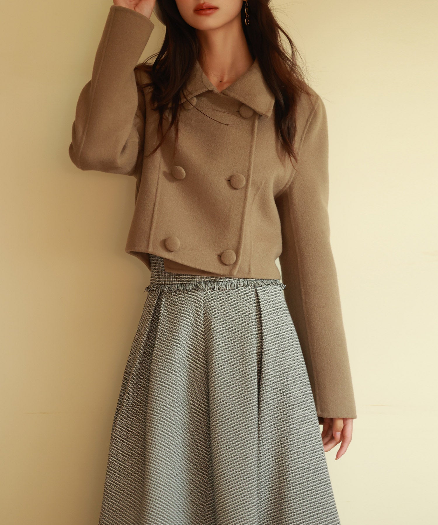 ダブルボタンショート丈チェスターコートsdpps23009