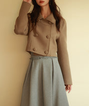 ダブルボタンショート丈チェスターコートsdpps23009