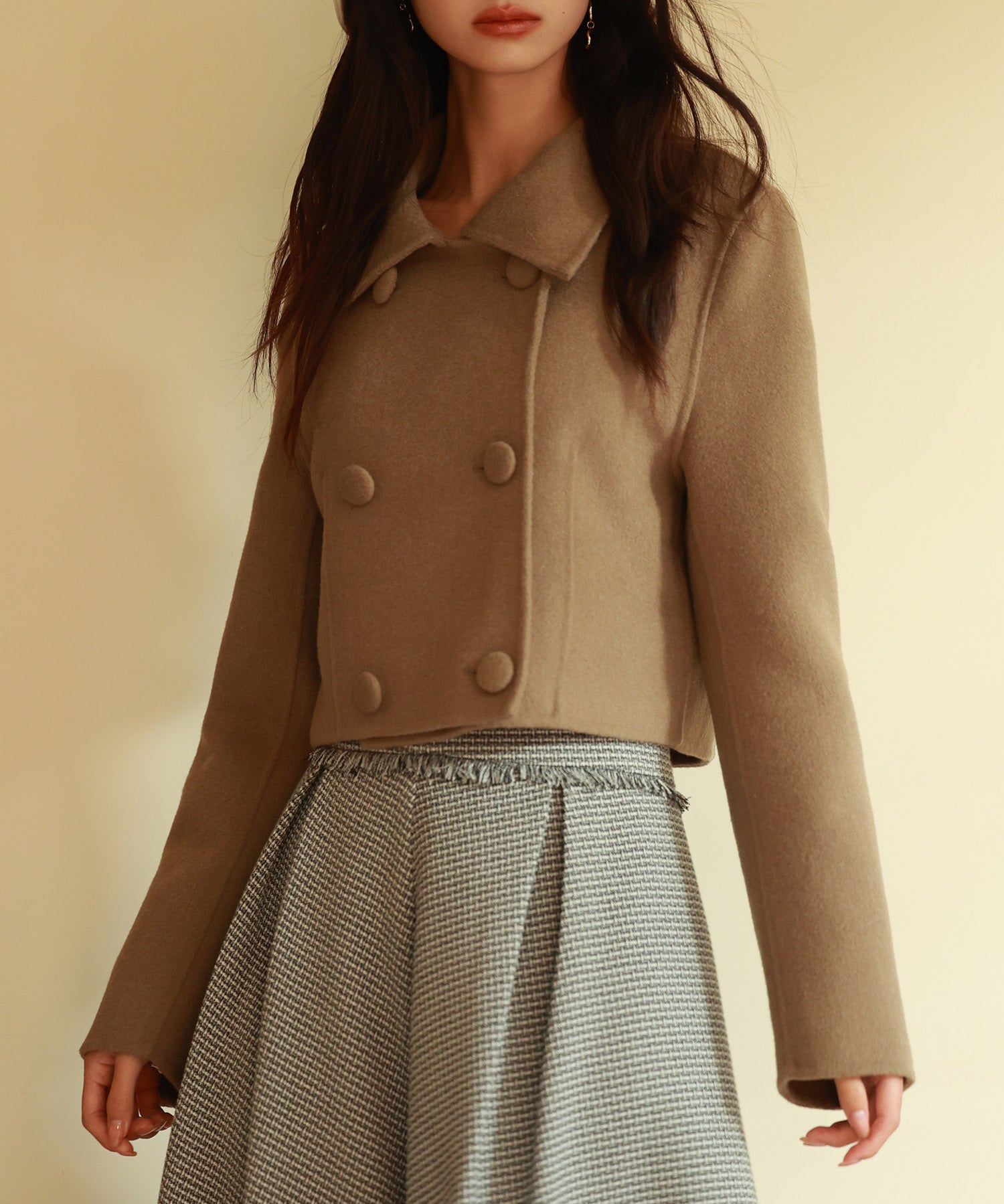 ダブルボタンショート丈チェスターコートsdpps23009