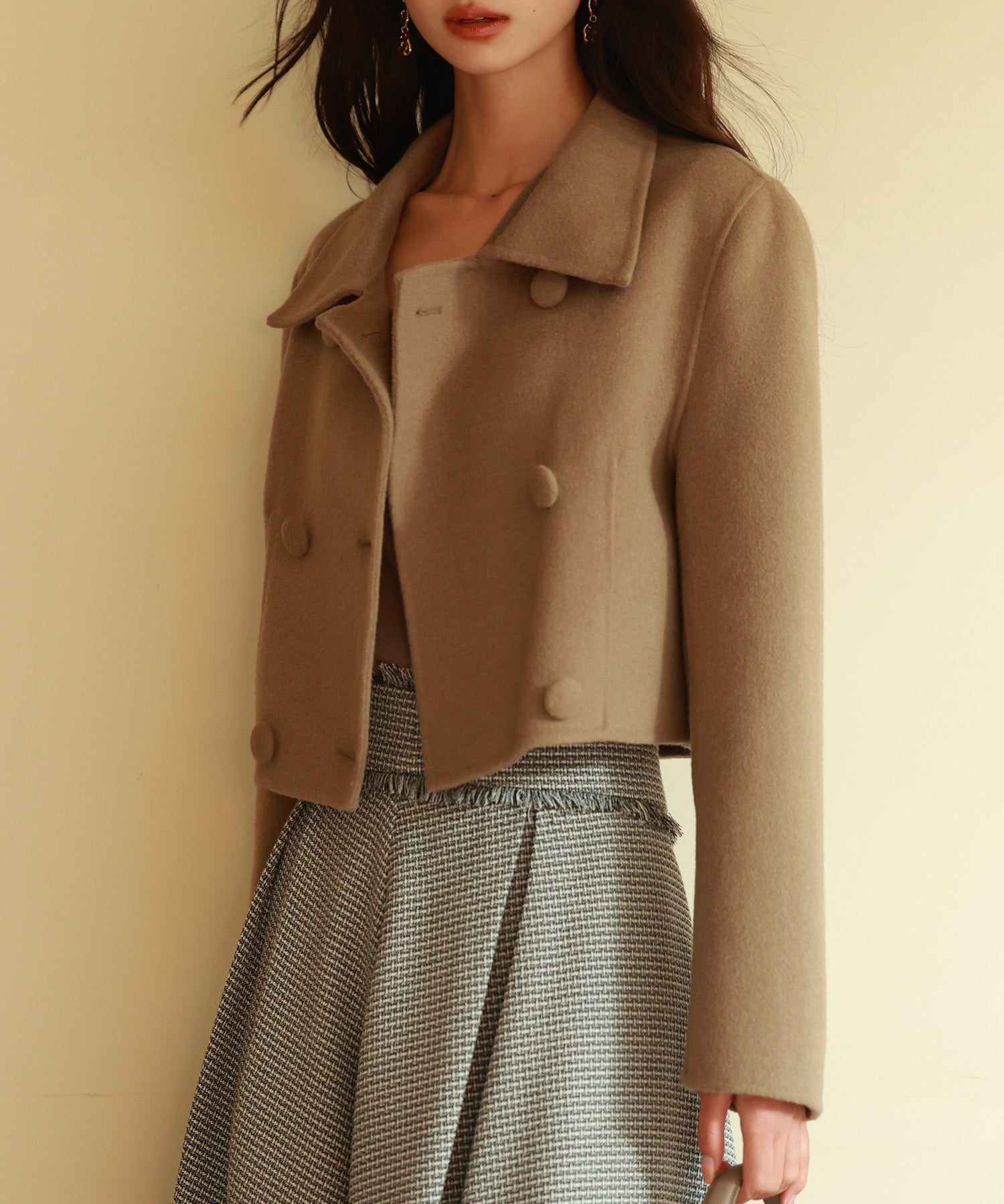 ダブルボタンショート丈チェスターコートsdpps23009