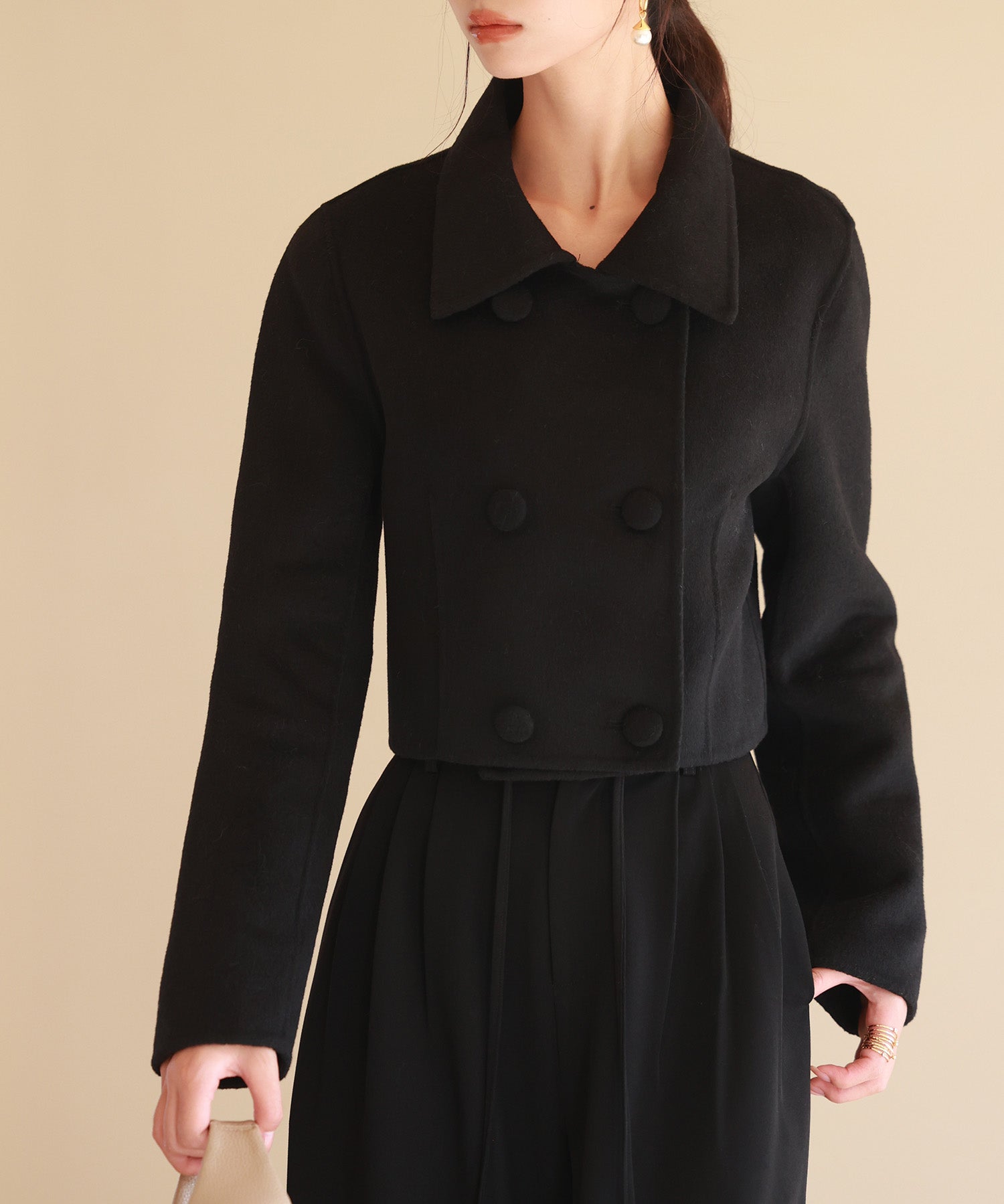 ダブルボタンショート丈チェスターコートsdpps23009