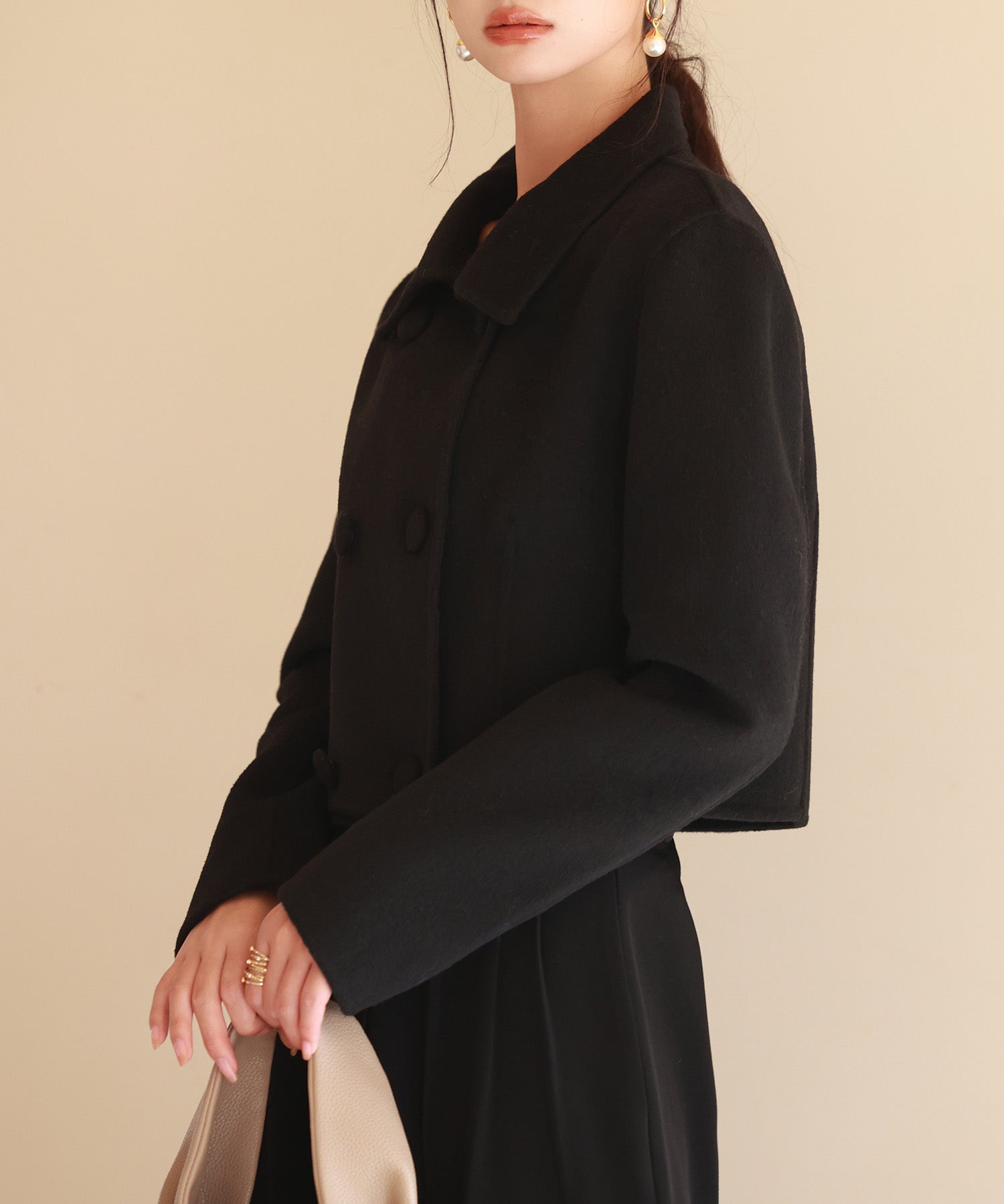 ダブルボタンショート丈チェスターコートsdpps23009