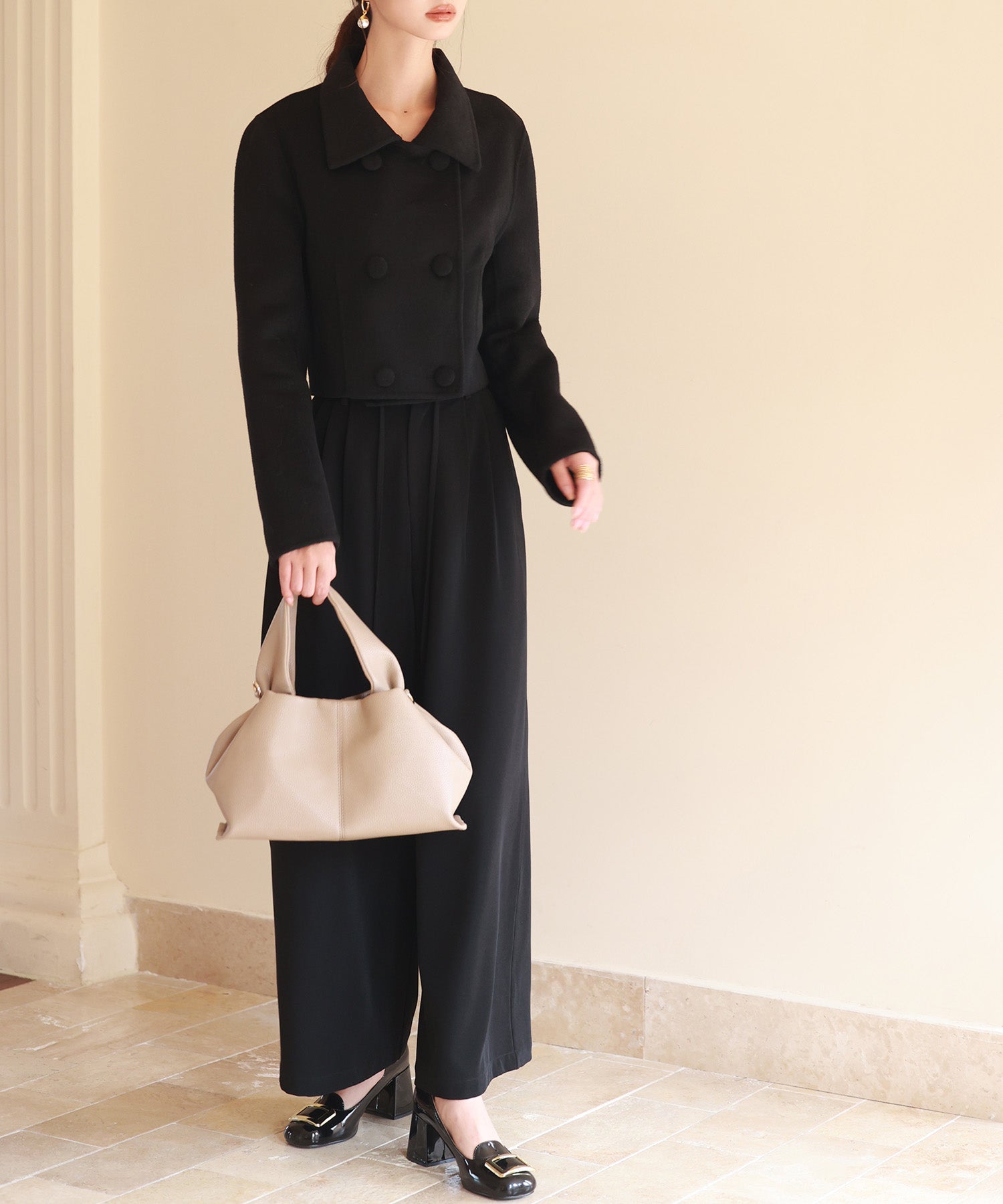 ダブルボタンショート丈チェスターコートsdpps23009