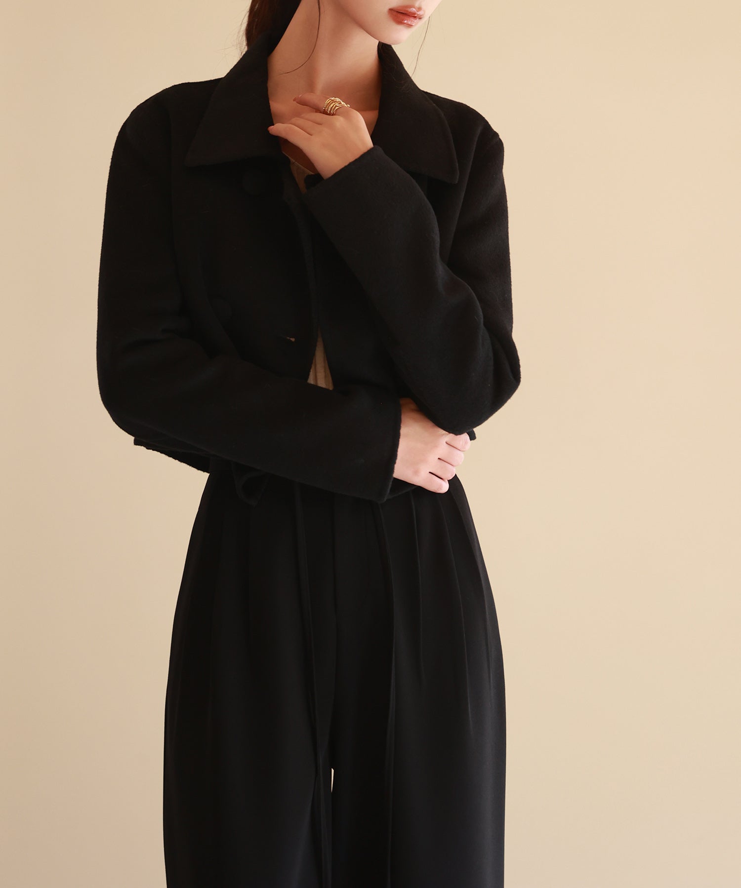 ダブルボタンショート丈チェスターコートsdpps23009