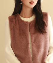 モコモコミドル丈フェイクファージレsdpps23016 チェリーピンク