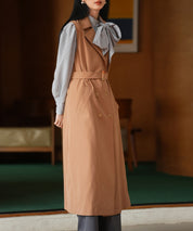 2点セットベルト付きトレンチコートsdpps23019 ライトブラウン