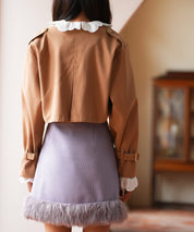 2点セットベルト付きトレンチコートsdpps23019 ライトブラウン