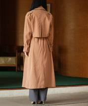2点セットベルト付きトレンチコートsdpps23019 ライトブラウン