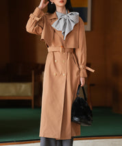2点セットベルト付きトレンチコートsdpps23019 ライトブラウン
