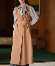 2点セットベルト付きトレンチコートsdpps23019 ライトブラウン