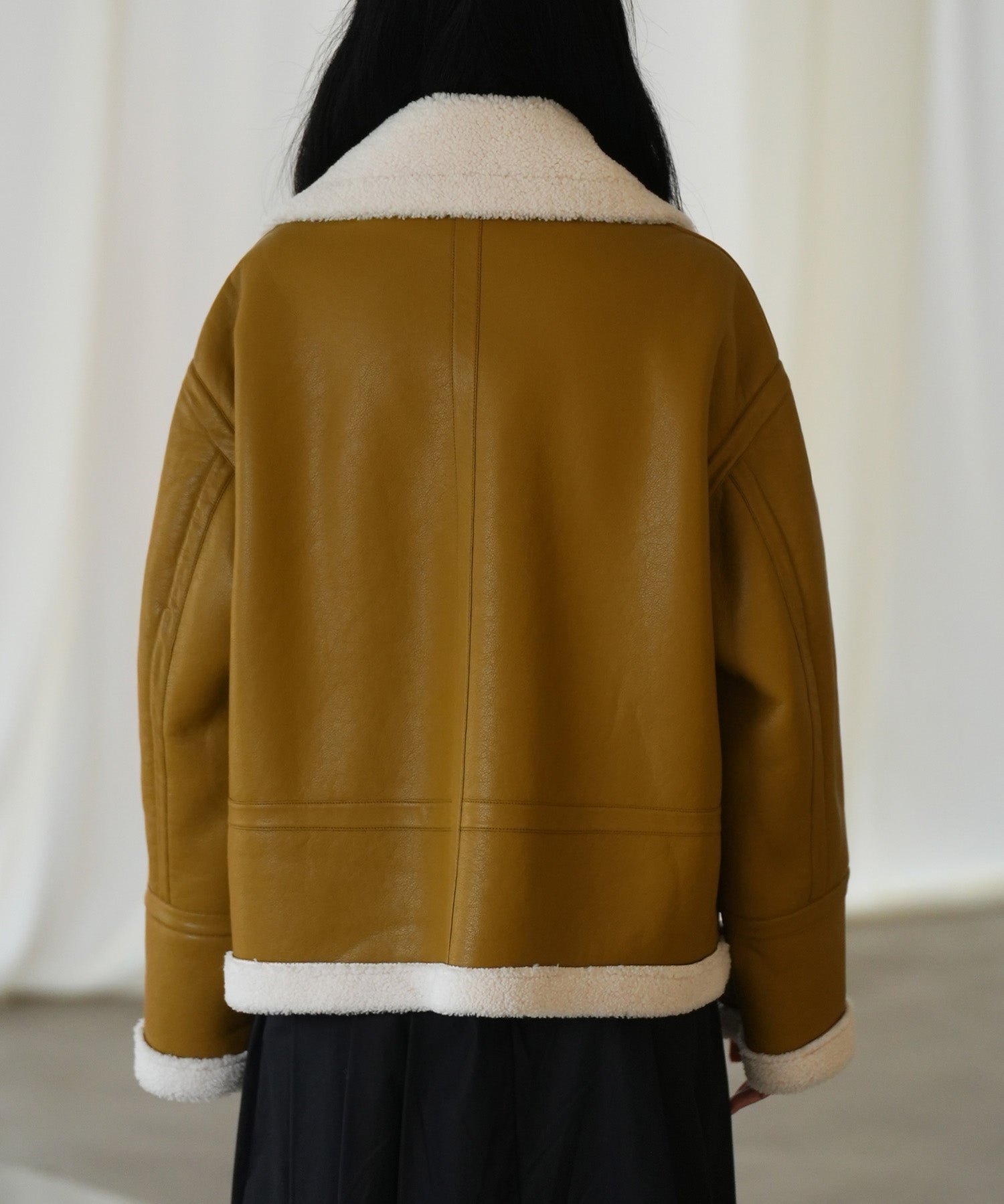 フェイクレザーエコムートンブルゾンsdpps23024