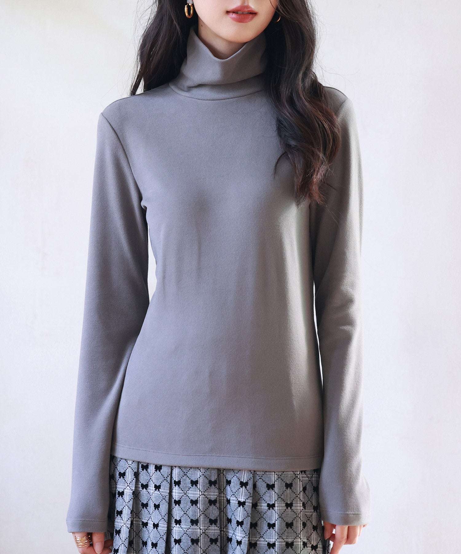 暖かいフリースハイネックトップスsdprd001h-102-18