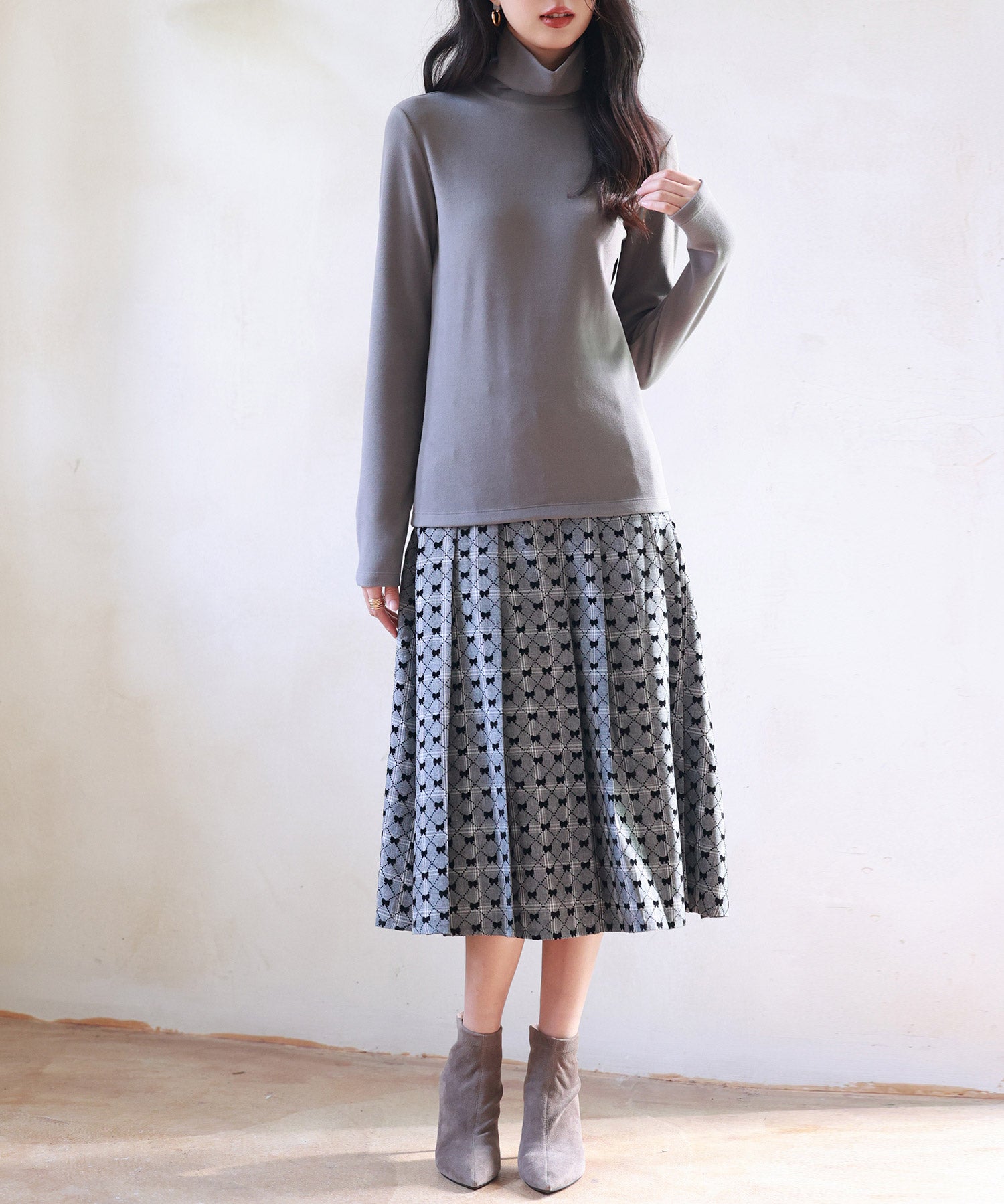 暖かいフリースハイネックトップスsdprd001h