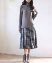 暖かいフリースハイネックトップスsdprd001h