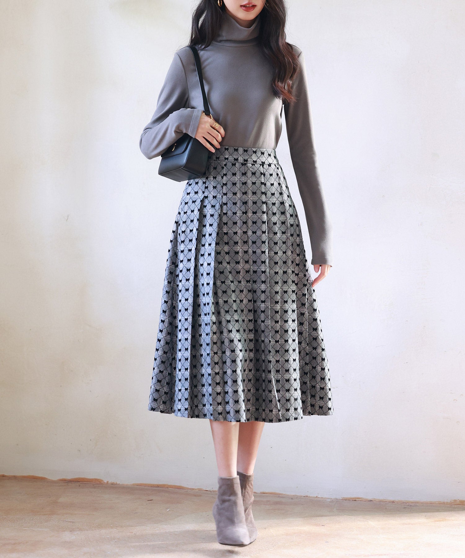 暖かいフリースハイネックトップスsdprd001h