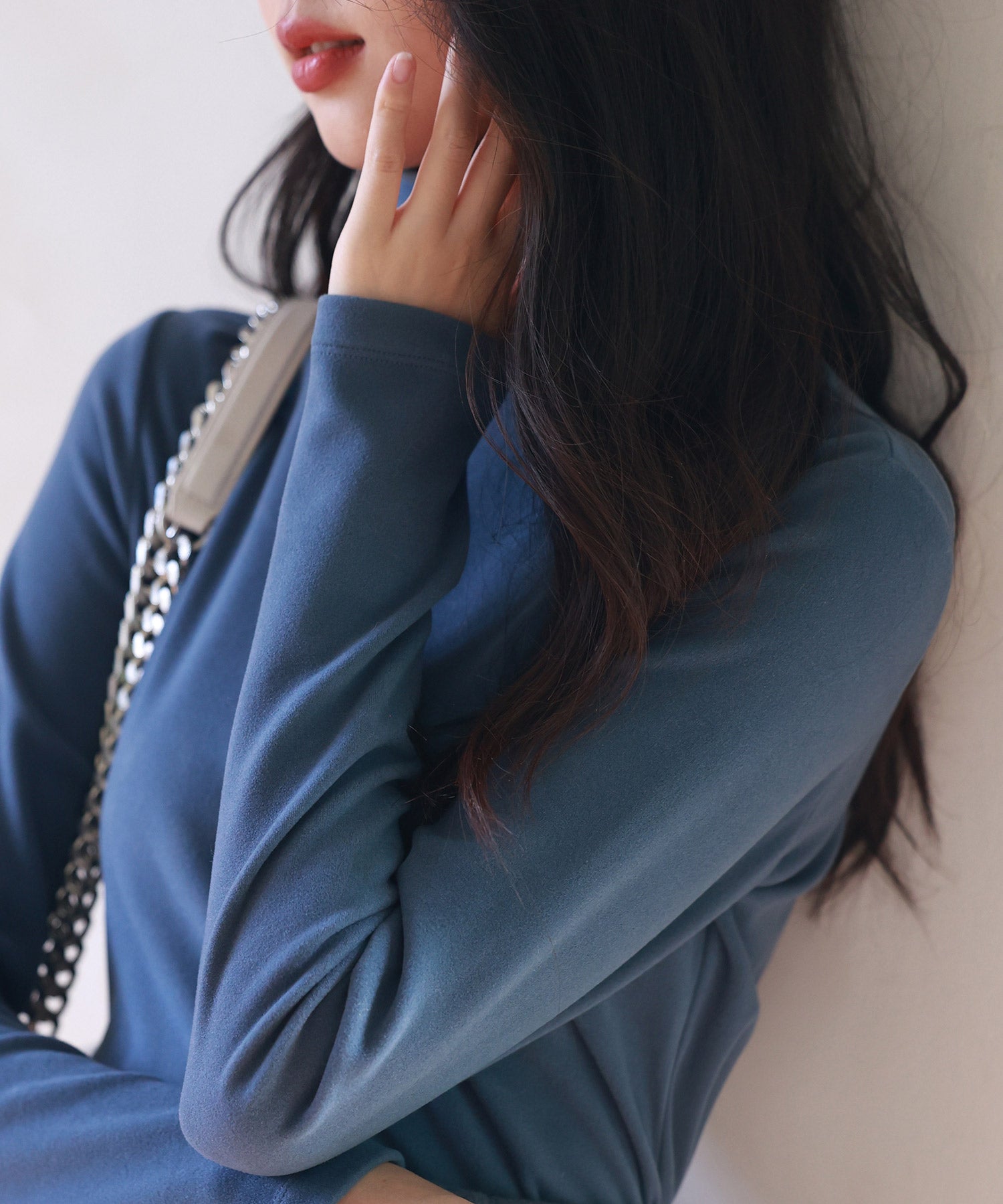 暖かいフリースハイネックトップスsdprd001h