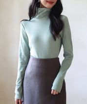 暖かいフリースハイネックトップスsdprd001h