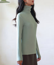 暖かいフリースハイネックトップスsdprd001h