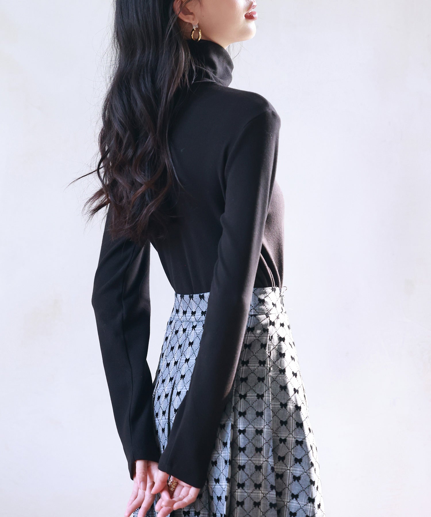 暖かいフリースハイネックトップスsdprd001h