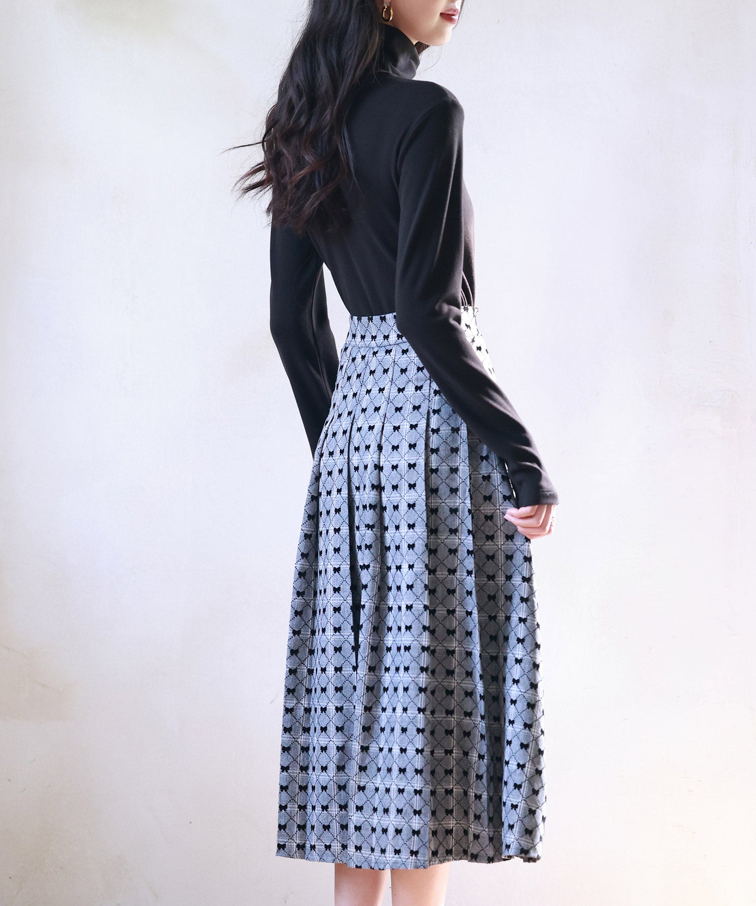 暖かいフリースハイネックトップスsdprd001h