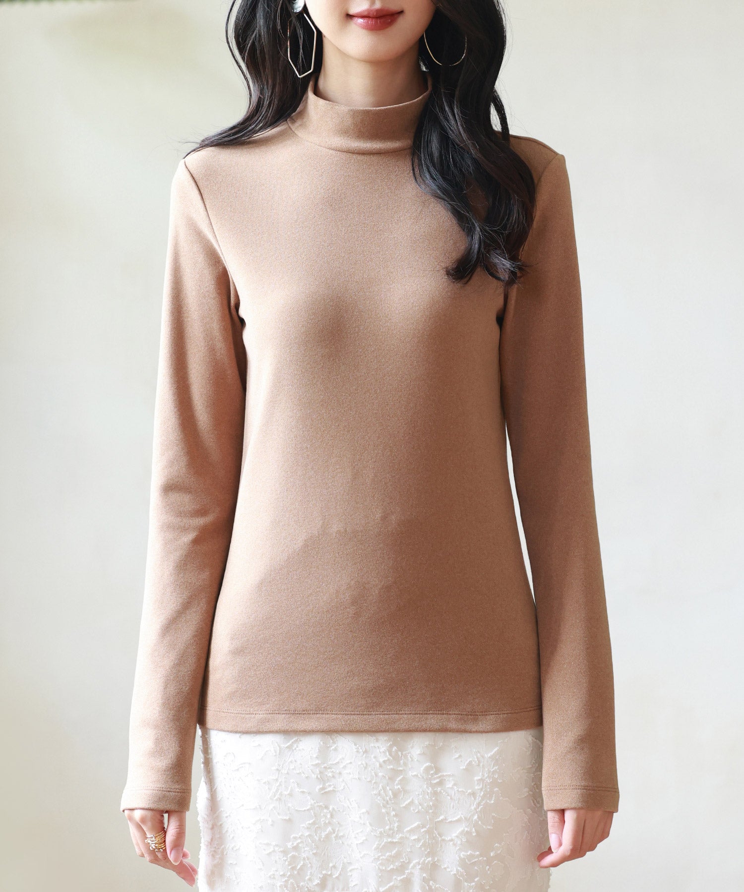 暖かいフリースモックネックトップスsdprd001m-102-17