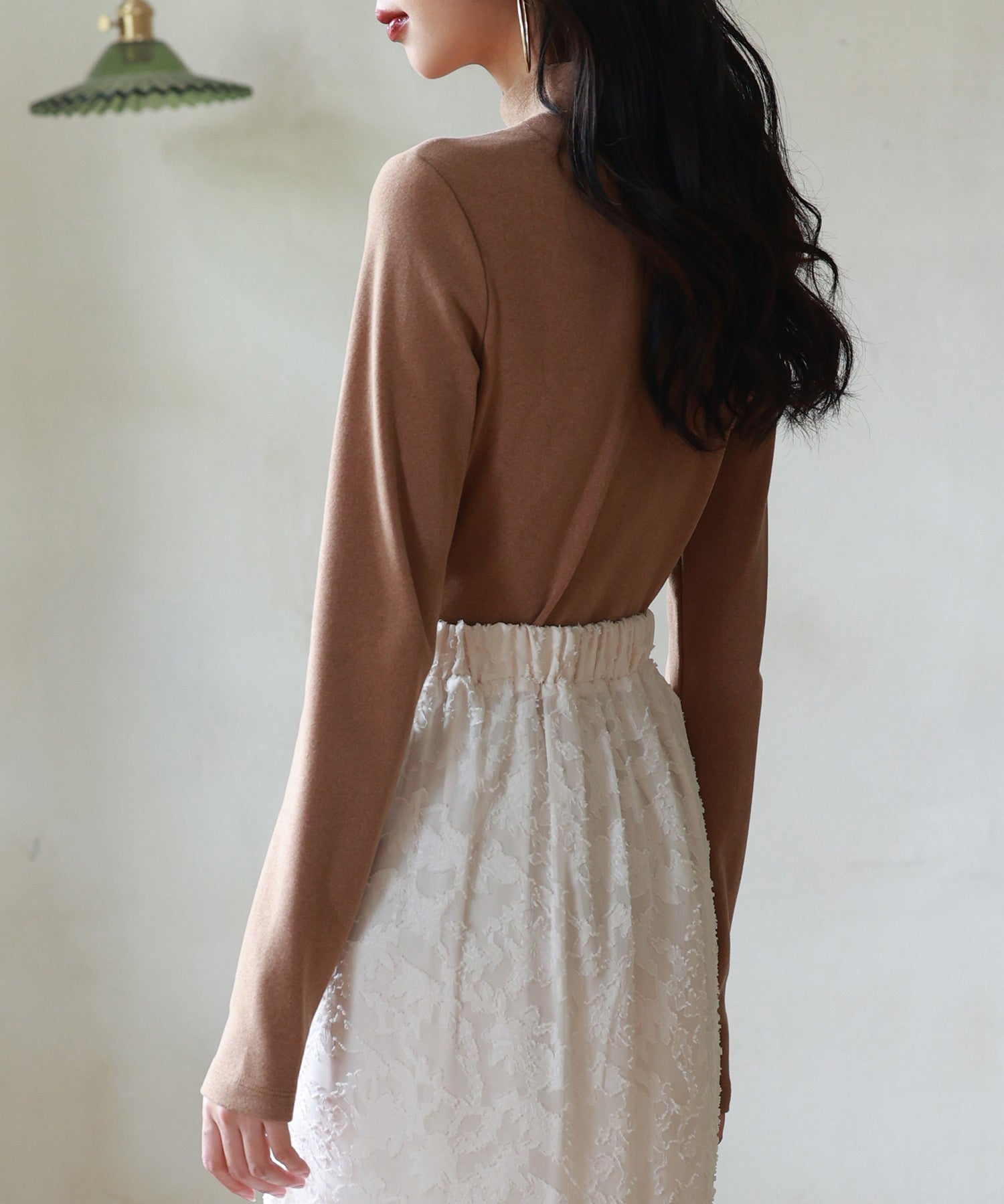 暖かいフリースモックネックトップスsdprd001m