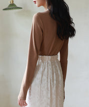 暖かいフリースモックネックトップスsdprd001m