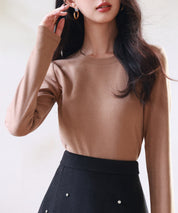 暖かいフリースクルーネックトップスsdprd001s-102-17