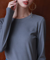 暖かいフリースクルーネックトップスsdprd001s