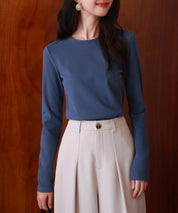 暖かいフリースクルーネックトップスsdprd001s